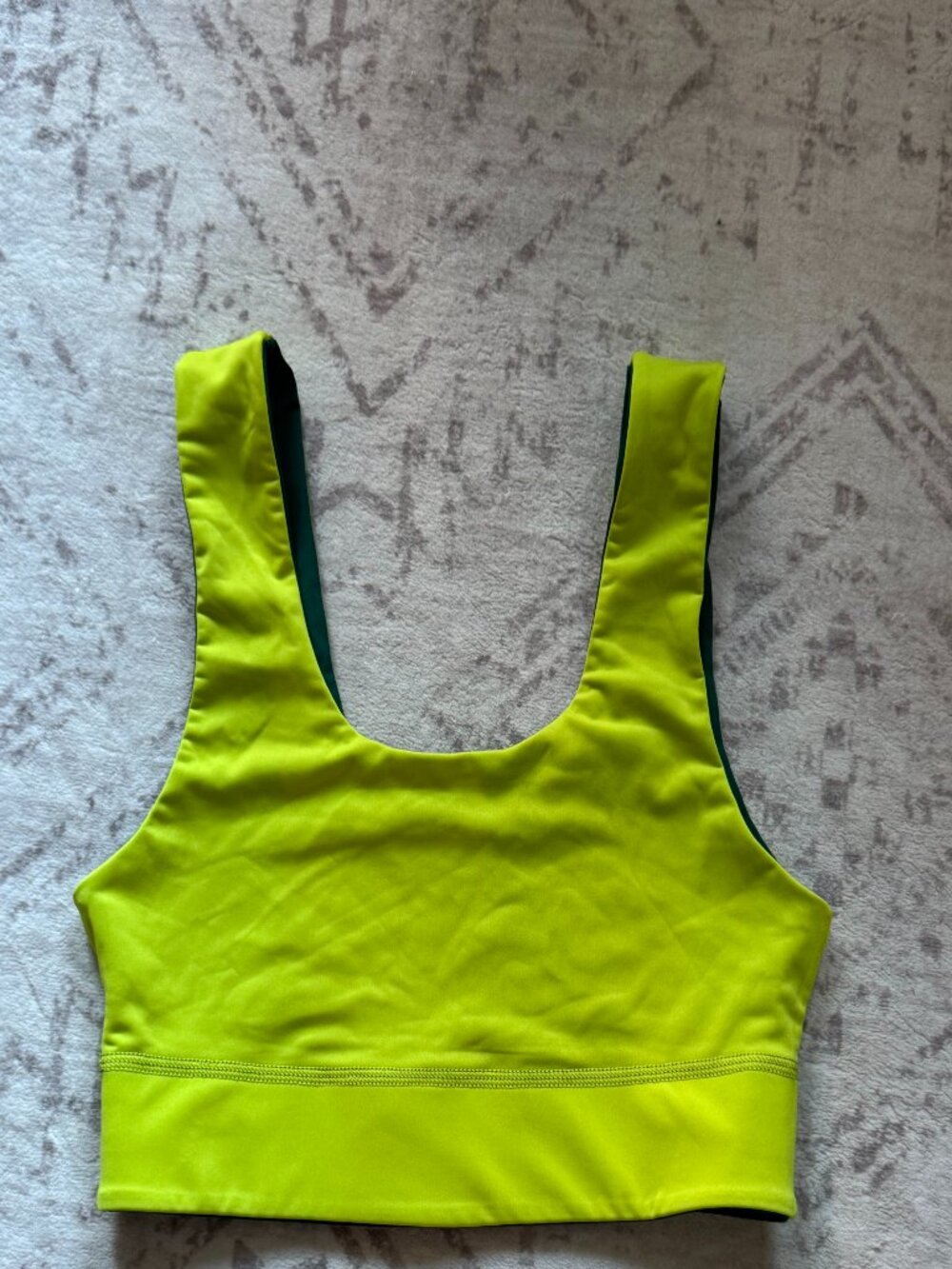 Fabletics fully reversible, medium-impact scoop-neck sports bra